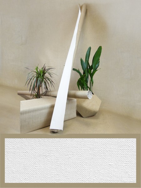 Sur mesure entoilé 100% Lin grain fin - 490g/m²