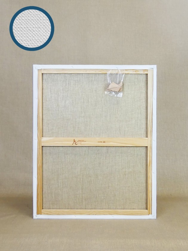 100% linen canvas - tight medium grain