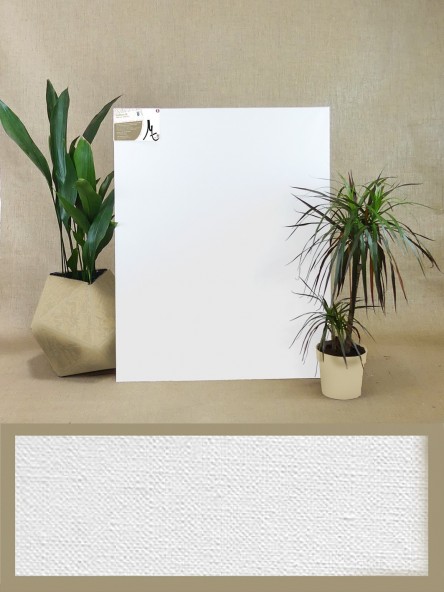 châssis entoilé lin grain fin