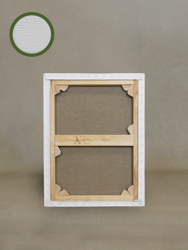 Châssis entoilé - 100% polyester - Agrafes au dos - clés posées