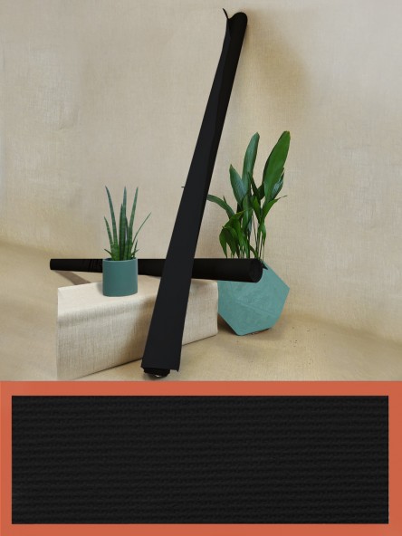 Cotton mixed black canvas...