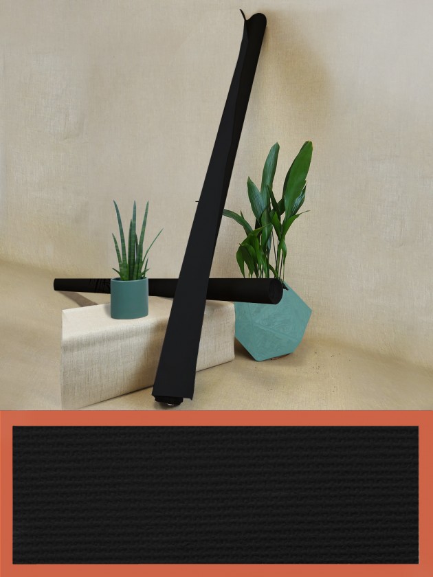 Toile à peindre en rouleau noir, coton polyester, grain moyen 330 g/m² – Master Toiles