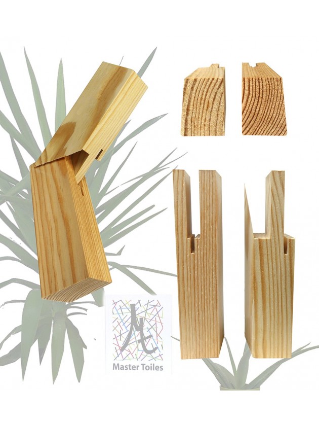 Traditional techniques mortise and tenon, without finger joints or glue.