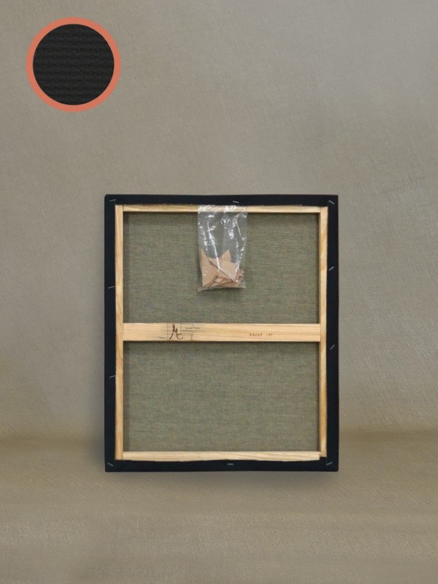 Châssis entoilé - Poly/coton noir