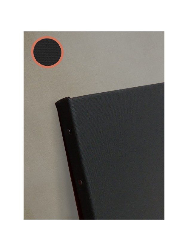 Châssis entoilé - Poly/coton noir - pointe tapissier