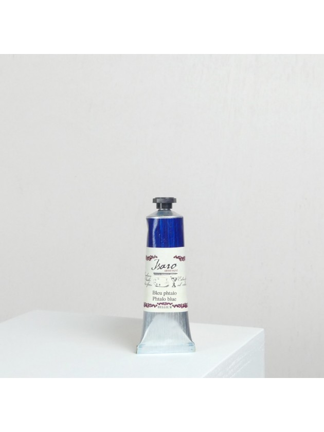 Peinture huile toile bleu-phtalo-pb15-huile-peinture-isaro