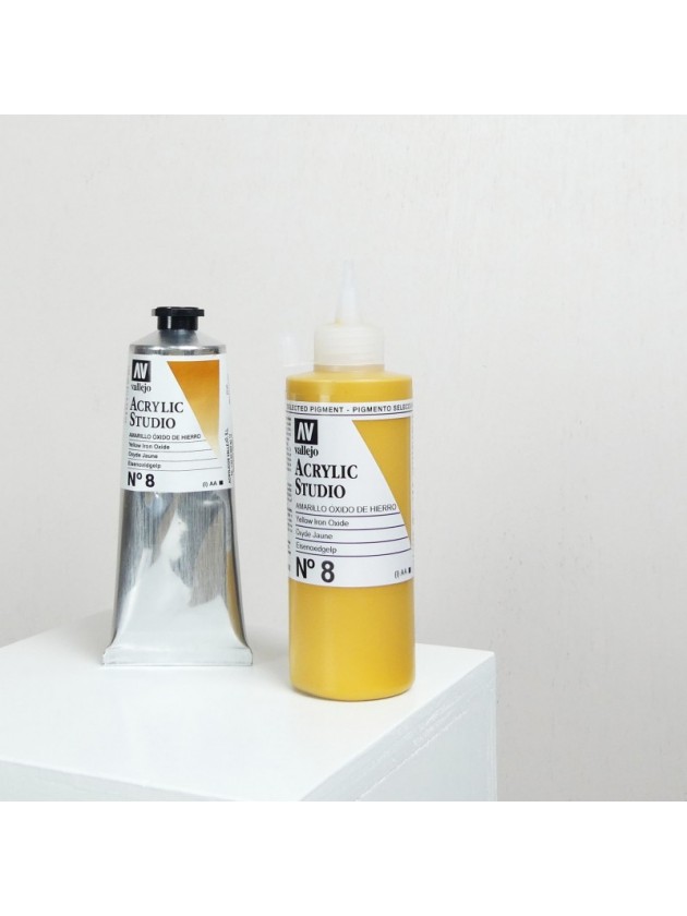 Peinture acrylique en tube pour artistes jaune de mars