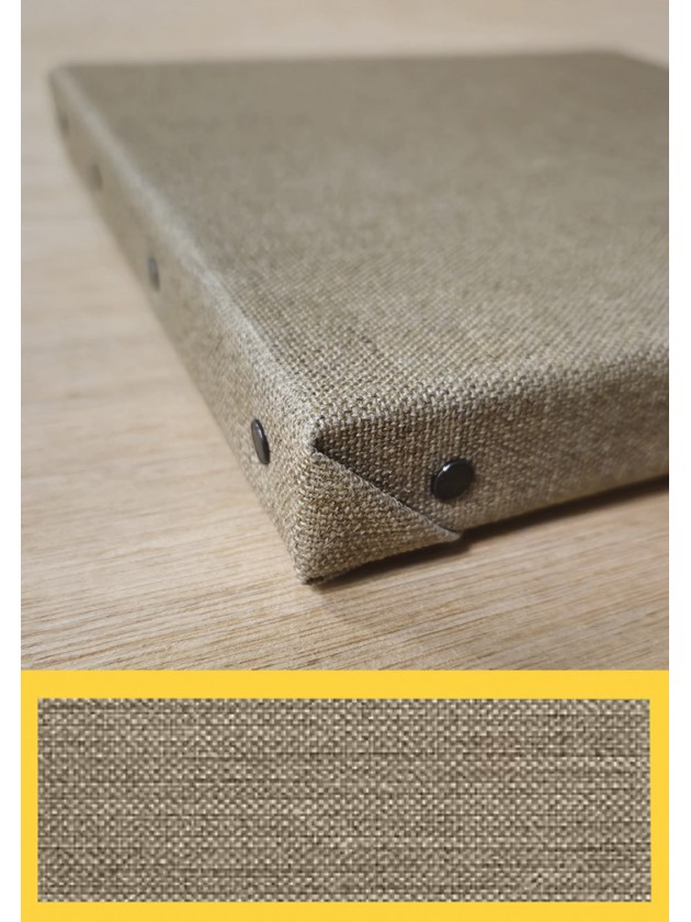 Châssis carré 20x20 cm en lin grain fin 490g/m² – Idéal pour les détails – Master Toiles