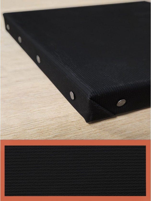 Châssis carré 20x20 cm noir fabriqué en France, idéal pour des créations sur mesure – Master Toiles