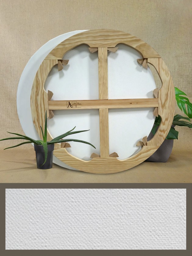 Châssis toile rond de qualité pour créations artistiques uniques – Disponible chez Master Toiles