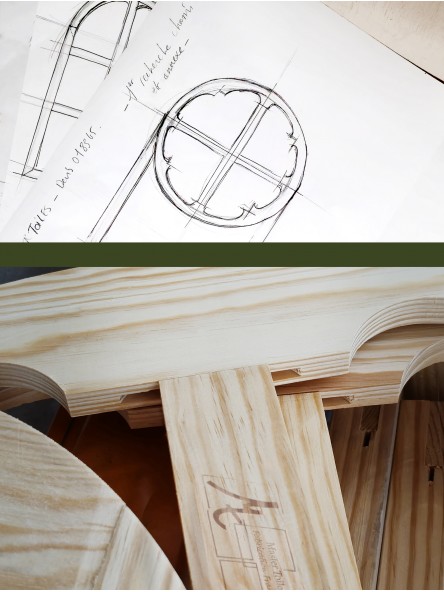 chassis en bois sur-mesure