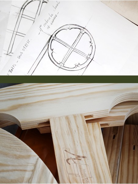 chassis en bois sur-mesure