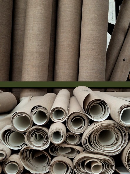 Toile de lin encollée et enduite - Fabrication artisanal master toiles