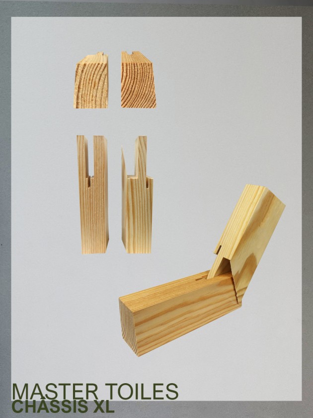 chassis en bois XL chassis 3D livré en KIt