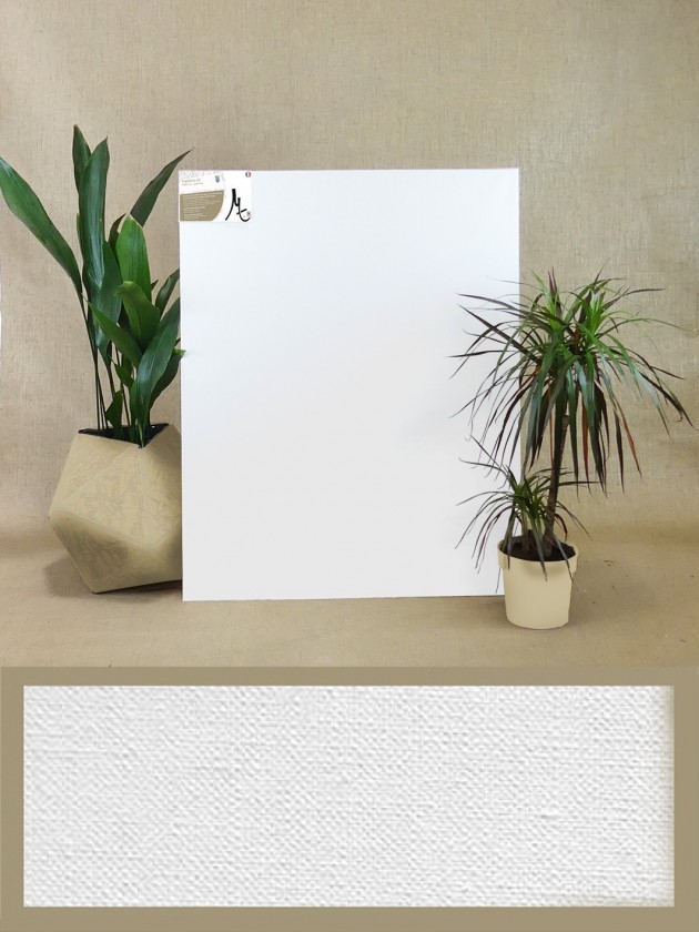Fine grain stretched canvas
