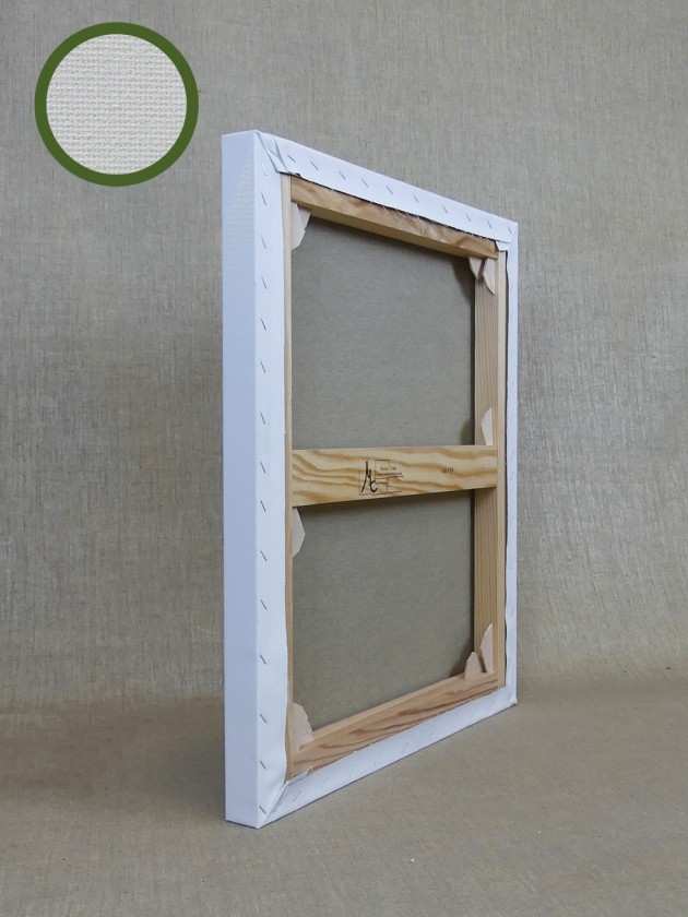 White 100% polyester canvas - tinted back