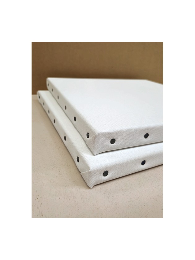 Lot carré 30 X 30 cm - Master Toiles- offre spéciale, opération limitée, chassis entoilé toile lin coton