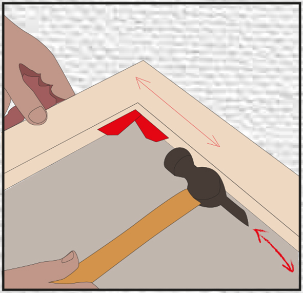 chassis en bois master toiles