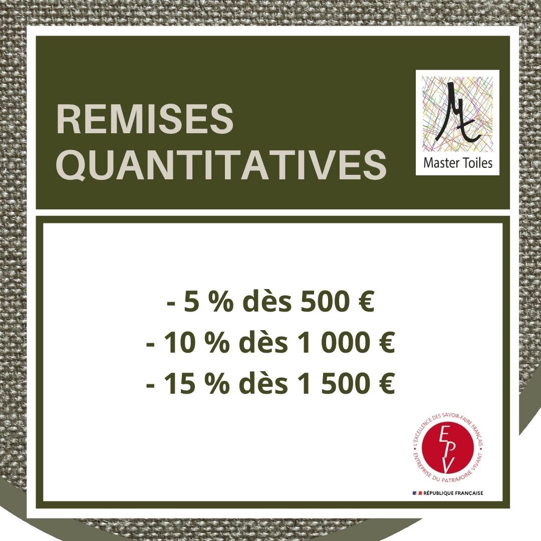 Remises quantitatives Master Toiles®