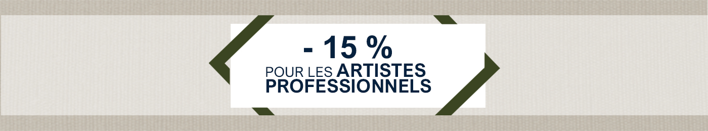 Remise exceptionnelle pour artistes peintres professionnels